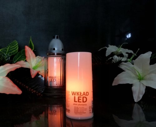 Wkład elektryczny do zniczy efekt płomienia x 4 sztuki