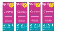 Wkładki higieniczne Carefree Cotton świeży zapach (20 sztuk) x 4 opakowania