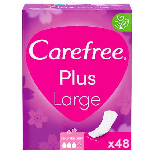 Wkładki higieniczne Carefree Plus Large delikatny zapach (48 sztuk)