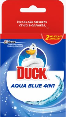 Wkłady do zawieszki do toalet Duck Aqua Blue 4in1 80 g (2 sztuki)
