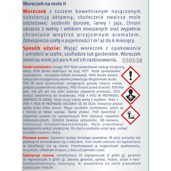 Woreczki na mole lawenda Bros x 6 sztuk