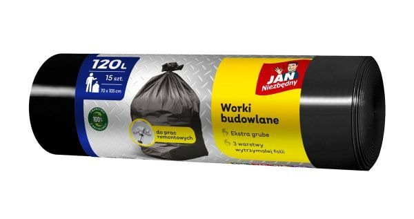 Worki budowlane Jan Niezbędny do prac remontowych 120 l (15 sztuk)