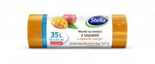 Worki na śmieci Stella z uszami o zapachu mango 35 l (22 sztuki)