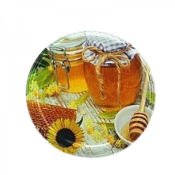 Zakrętki do słoików kolorowe pszczelarskie 4 zaczepowe małe średnica 66 mm (10 sztuk)