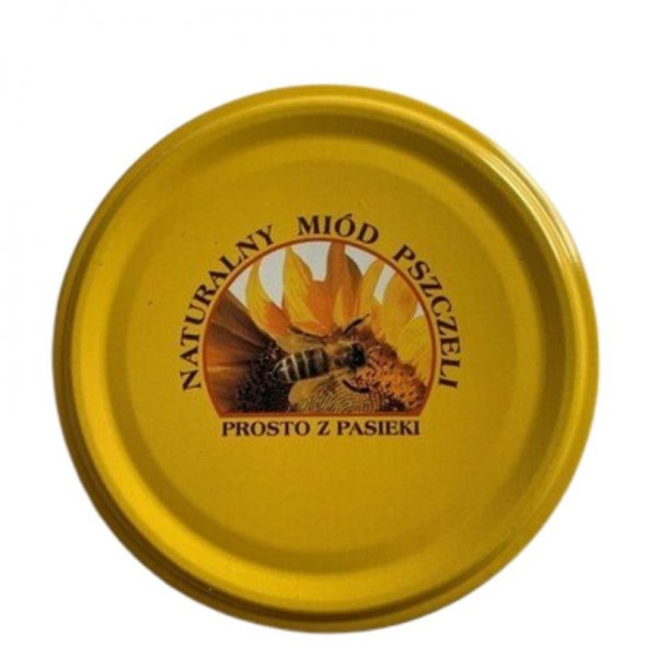 Zakrętki do słoików kolorowe pszczelarskie 6 zaczepowe duże średnica 82 mm (10 sztuk)