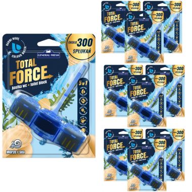 Zawieszka do wc General Fresh Total Force morze 40 g x 10 sztuk