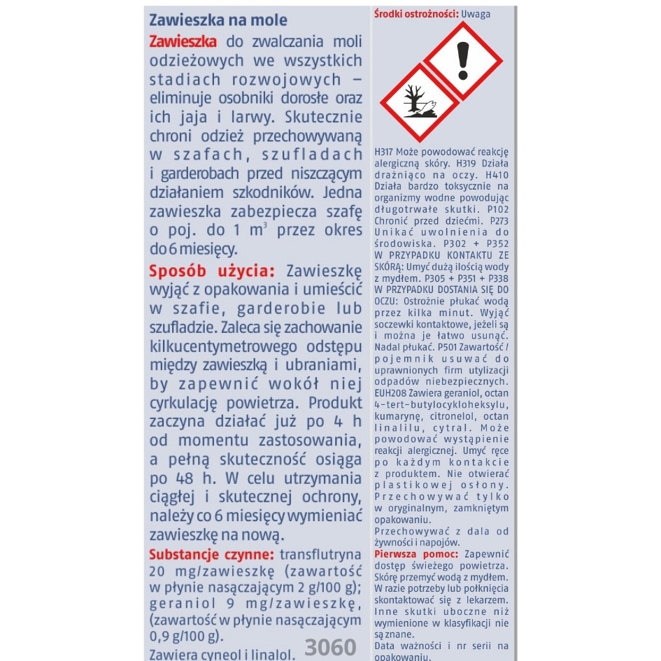 Zawieszka na mole cedrowa Bros x 10 sztuk