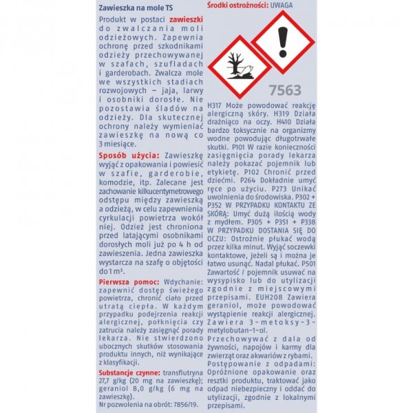 Zawieszka na mole lawendowa Bros x 10 sztuk