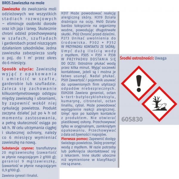 Zawieszka na mole pomarańczowa Bros x 10 sztuk