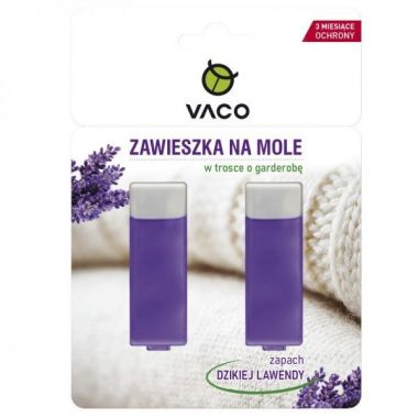 Zawieszka na mole ubraniowe w żelu Lavender Vaco (2 sztuki) x 3 opakowania