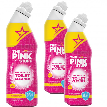 Żel do mycia czyszczenia toalet Pink Stuff 750 ml x 3 sztuki