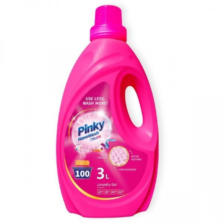 Żel do prania tkanin Pinky NanoWash Color 3 l (100 prań)