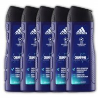 Żel pod prysznic Adidas UEFA Champions League Champions 2 w 1 dla mężczyzn 400 ml x 3 sztuki
