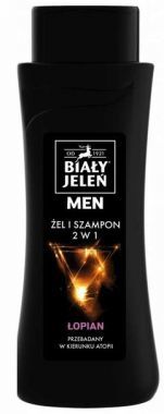 Żel & szampon Biały Jeleń 2 w 1 for Men łopianem i proteinami pszenicznymi hipoalergiczny 300 ml