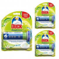 Żelowy krążek do toalety Duck Fresh Discs Lime 36 ml x 3 sztuki