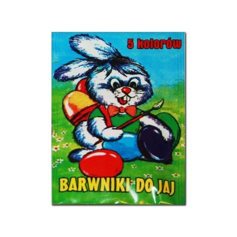 Zestaw barwników do jaj 10 sztuk (5 kolorów) x 3 opakowania