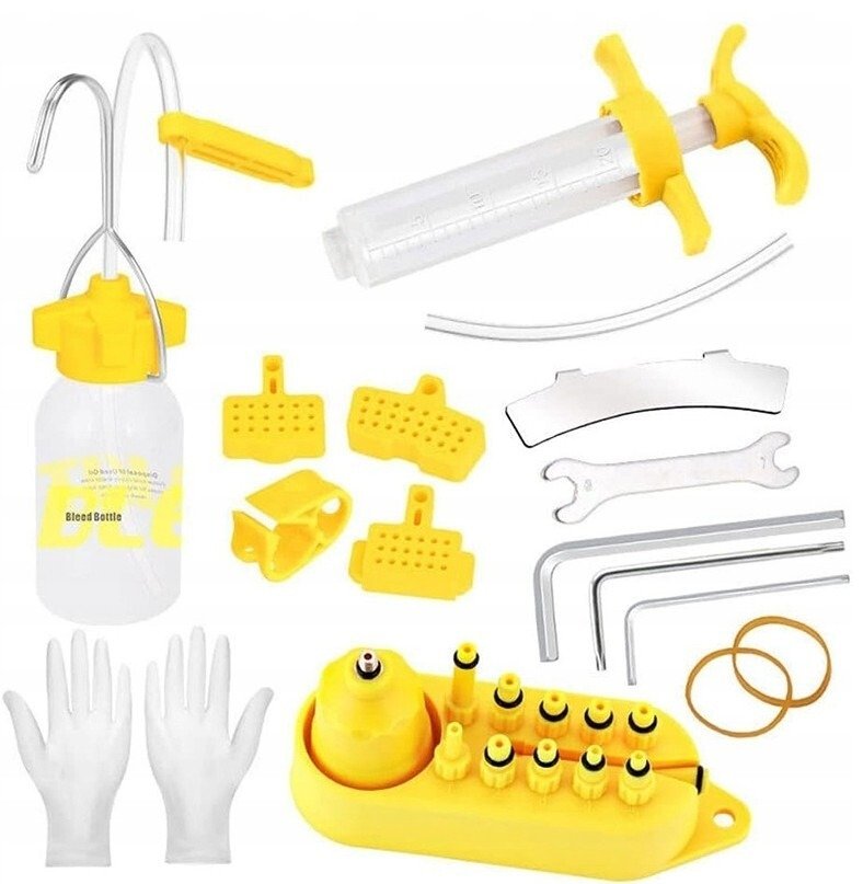 Zestaw do odpowietrzania hamulców rowerowych