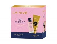 Zestaw kosmetyków dla kobiet La Rive Her Choice (woda perfumowana 100 ml+shower gel 100 ml)