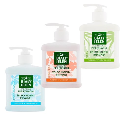 Zestaw Żeli do Higieny Intymnej Biały Jeleń - Naturalna Pielęgnacja (3 sztuki)