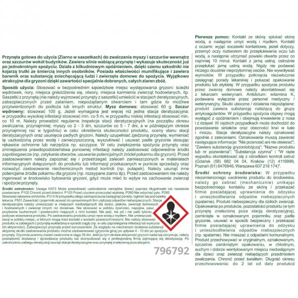 Ziarno na myszy i szczury Expel 140 g x 7 sztuk