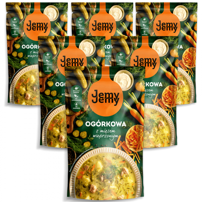 Zupa ogórkowa z mięsem wieprzowym Jemy Jemy 450 g x 6 sztuk